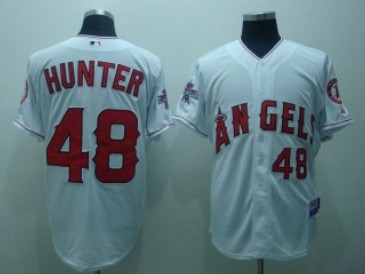 LA Angels of Anaheim #48 Hunter White Jersey