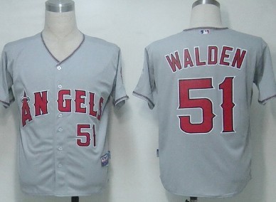 LA Angels of Anaheim #51 Walden Gray Jersey