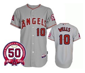 LA Angels of Anaheim #10 Wells Gray Jersey