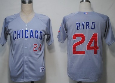 Chicago Cubs #24 Byrd Gray Jersey