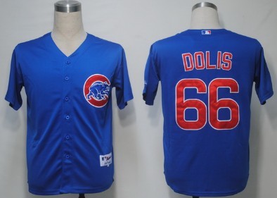 Chicago Cubs #66 Dolis Blue Jersey