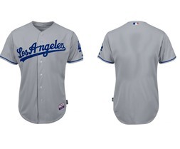 LA Angeles Dodgers Blank Gray Jersey
