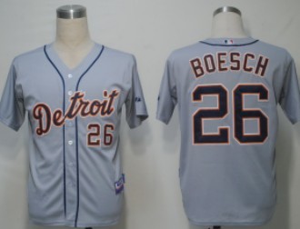 Detroit Tigers #26 Boesch Gray Jersey