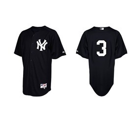 New York Yankees #3 Babe Ruth 2011 Black Jersey
