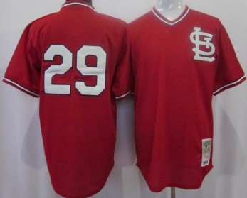 St. Louis Cardinals #29 Vince Coleman Red Throwback Jersey