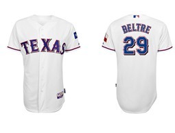 Texas Rangers #29 Beltre White Jersey