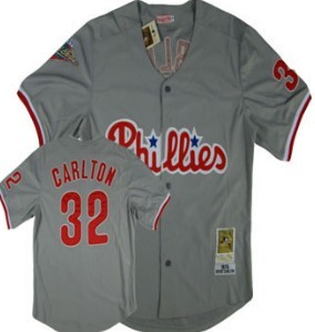 Philadelphia Phillies #32 Carlton Gray Throwback Jersey