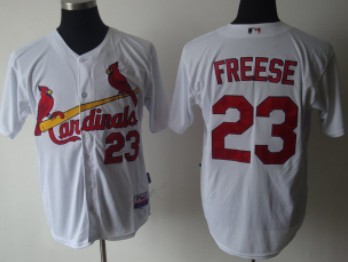 St. Louis Cardinals #23 David Freese White Jersey