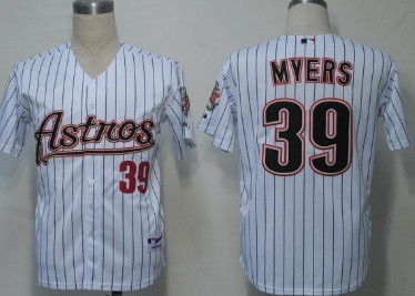 Houston Astros #39 Myers White Pinstripe Jersey