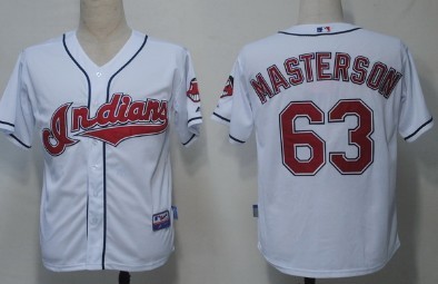 Cleveland Indians #63 Masterson White Jersey