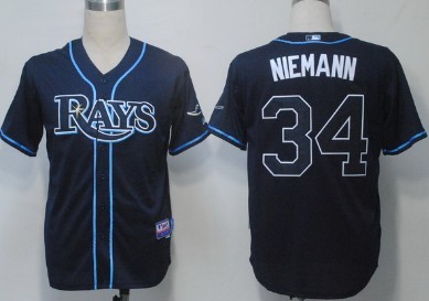 Tampa Bay Rays #34 Niemann Navy Blue Jersey
