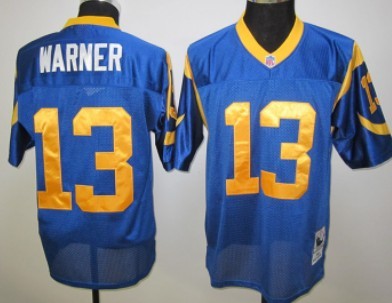 St. Louis Rams #13 Curt Warner Light Blue Throwback Jersey