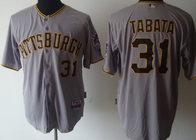 Pittsburgh Pirates #31 Tabata Gray Jersey