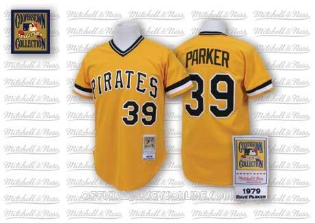 Pittsburgh Pirates #39 Dave Parker Yellow Throwback Jersey