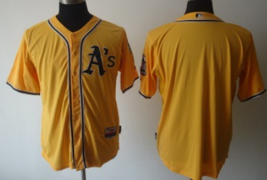Oakland Athletics Blank Yellow Jersey