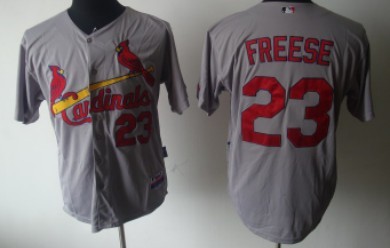 St. Louis Cardinals #23 David Freese Gray Jersey