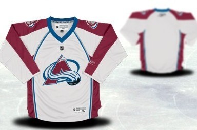 Colorado Avalanche Youths Customized White Jersey