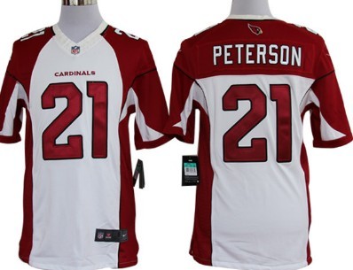 Nike Arizona Cardinals #21 Patrick Peterson White Limited Jersey