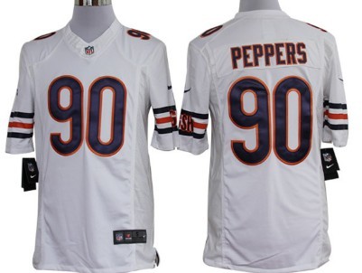 Nike Chicago Bears #90 Julius Peppers White Limited Jersey