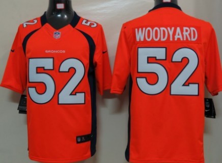 Nike Denver Broncos #52 Wesley Woodyard Orange Limited Jersey