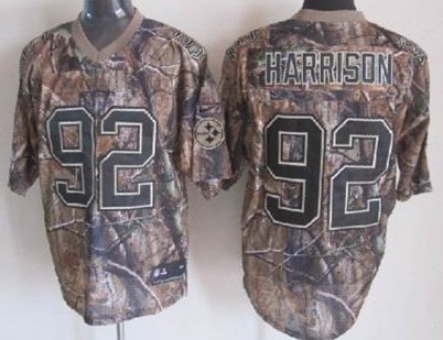 Nike Pittsburgh Steelers #92 James Harrison Realtree Camo Elite Jersey