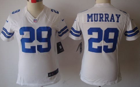 Nike Dallas Cowboys #29 DeMarco Murray White Limited Womens Jersey