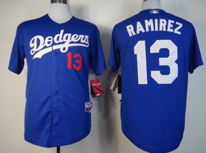 Los Angeles Dodgers #13 Hanley Ramirez Blue Jersey