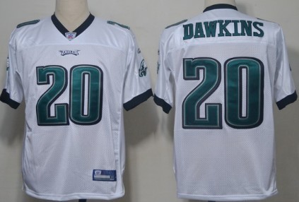 Reebok Philadelphia Eagles #20 Brian Dawkins White Jersey
