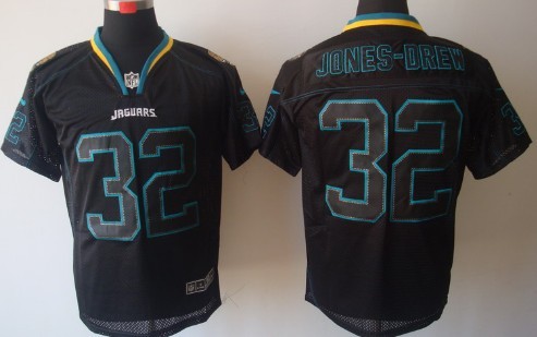Nike Jacksonville Jaguars #32 Maurice Jones-Drew Lights Out Black Elite Jersey