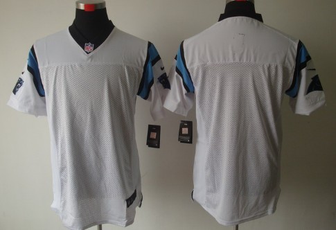 Nike Carolina Panthers Blank White Elite Jersey