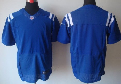 Nike Indianapolis Colts Blank Blue Elite Jersey