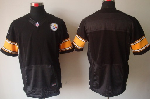 Nike Pittsburgh Steelers Blank Black Elite Jersey