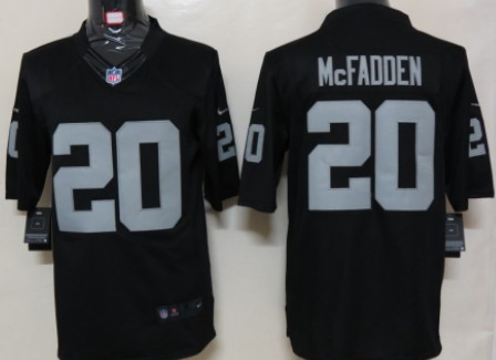 Nike Oakland Raiders #20 Darren McFadden Black Limited Jersey