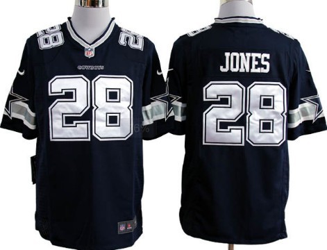 Nike Dallas Cowboys #28 Felix Jones Blue Limited Jersey