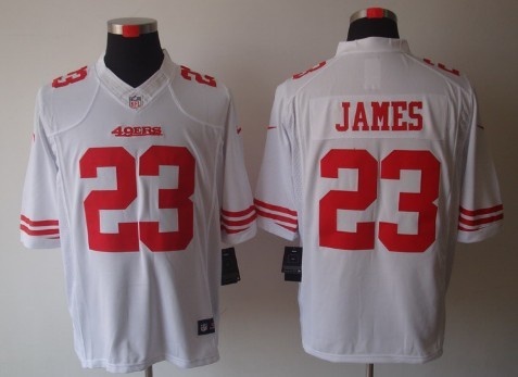 Nike San Francisco 49ers #23 LaMichael James White Limited Jersey