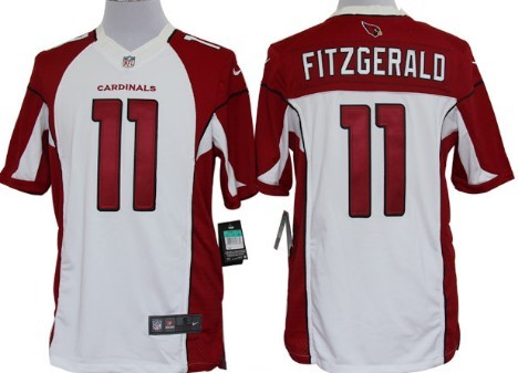 Nike Arizona Cardinals #11 Larry Fitzgerald White Limited Jersey