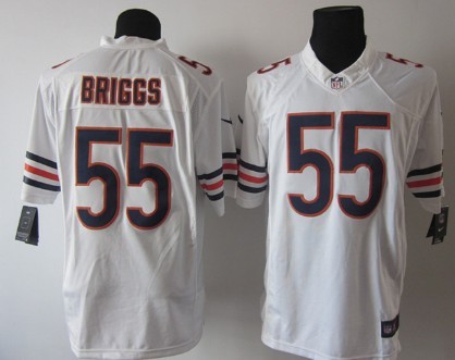 Nike Chicago Bears #55 Lance Briggs White Limited Jersey