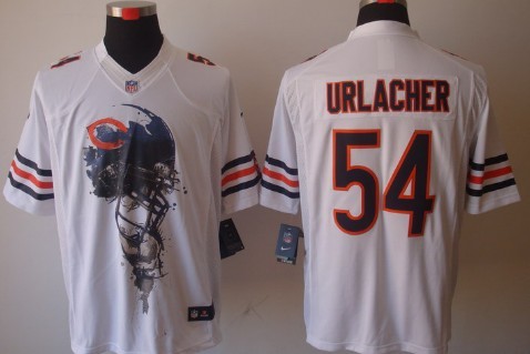 Nike Chicago Bears #54 Brian Urlacher White Limited Jersey
