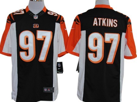 Nike Cincinnati Bengals #97 Geno Atkins Black Limited Jersey