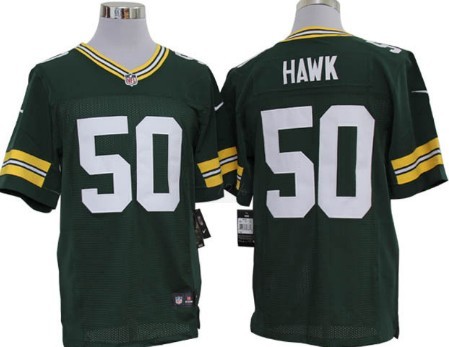Nike Green Bay Packers #50 A.J. Hawk Green Limited Jersey