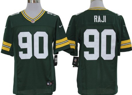 Nike Green Bay Packers #90 B.J. Raji Green Limited Jersey