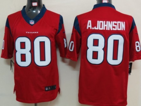 Nike Houston Texans #80 Andre Johnson Red Limited Jersey
