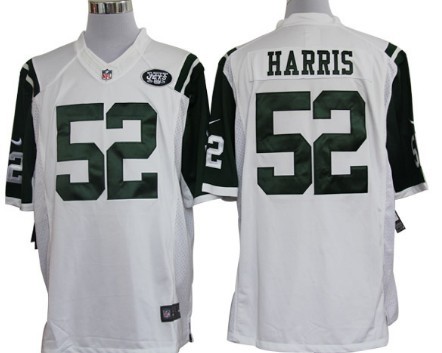 Nike New York Jets #52 David Harris White Limited Jersey