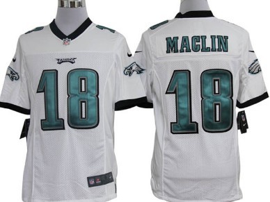 Nike Philadelphia Eagles #18 Jeremy Maclin White Limited Jersey