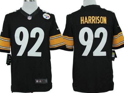 Nike Pittsburgh Steelers #92 James Harrison Black Limited Jersey