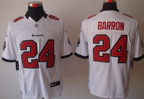 Nike Tampa Bay Buccaneers #24 Mark Barron White Limited Jersey