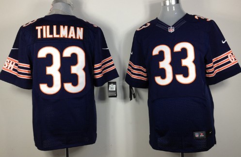 Nike Chicago Bears #33 Charles Tillman Blue Elite Jersey