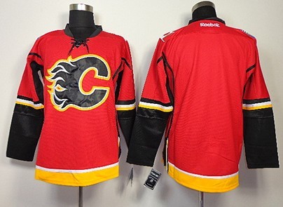Calgary Flames Blank Red Jersey