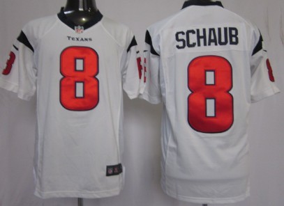 Nike Houston Texans #8 Matt Schaub White Limited Jersey
