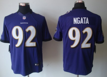 Nike Baltimore Ravens #92 Haloti Ngata Purple Limited Jersey
